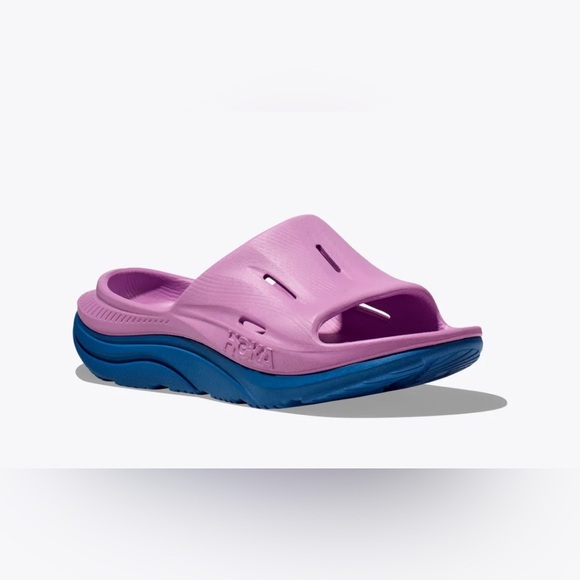 Hoka Ora Recovery Slide 3 Sandals in Cyclamen/Coastal Sky Women’s 12/Men’s 10 - Picture 1 of 8